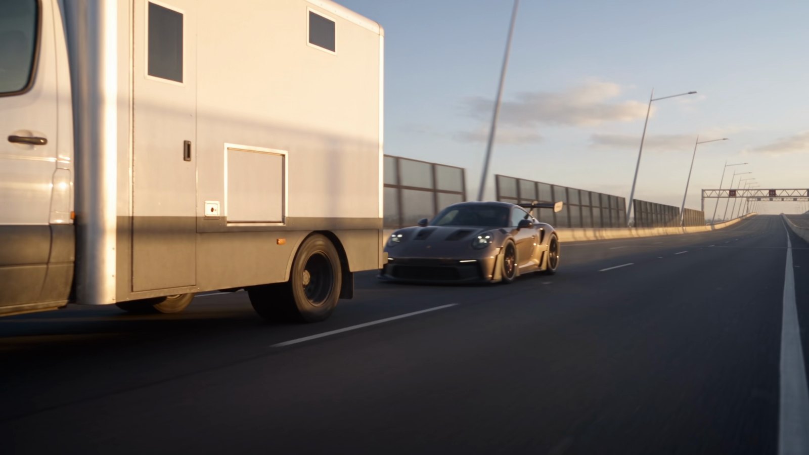 The Truck, Then The Porsche, in the film