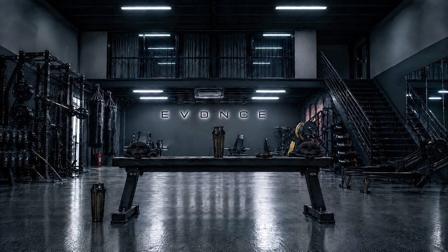The gym at night
