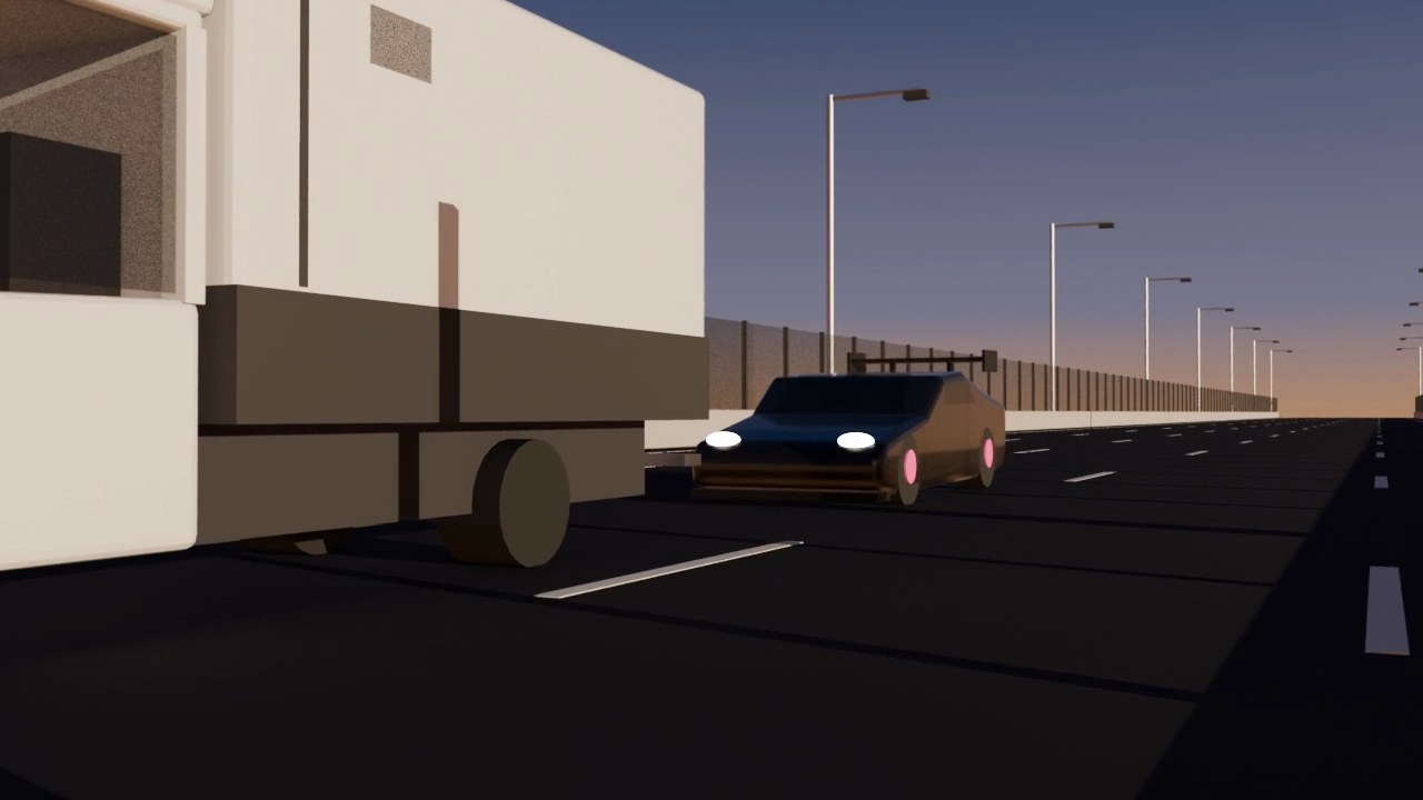 The Truck, Then The Porsche, blender