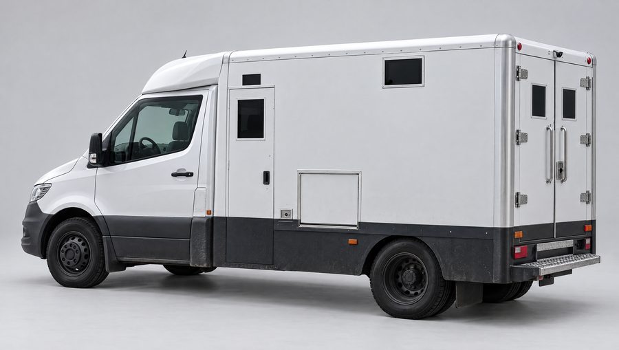 The armoured truck