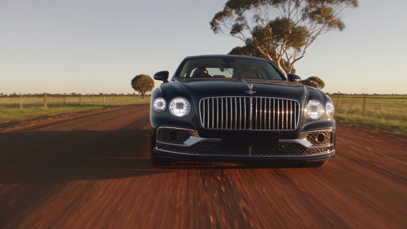 The Flying Spur On The Country Road, in the film