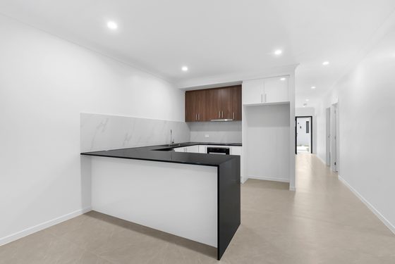 Kitchen and hall