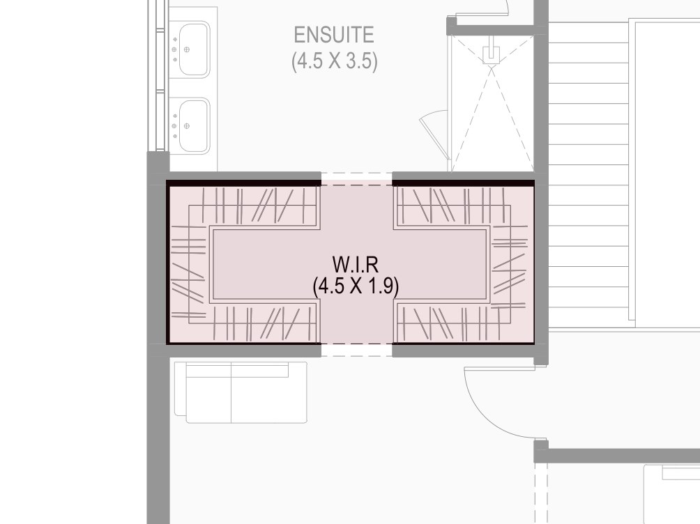 Walk-In Robe, on the plan
